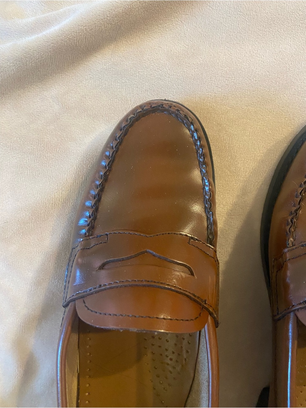 G.H. Bass Women’s Willa Flat Strap Weejuns Loafer in Cognac - Picture 4 of 8